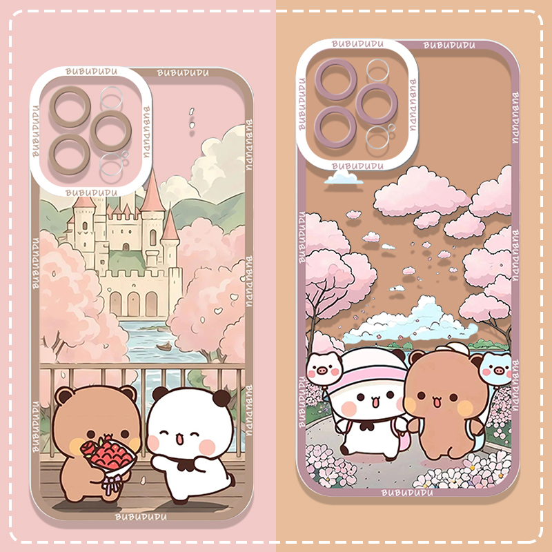 Samsung Galaxy A55 - Cute BUBU DUDU Couple Clear Phone
