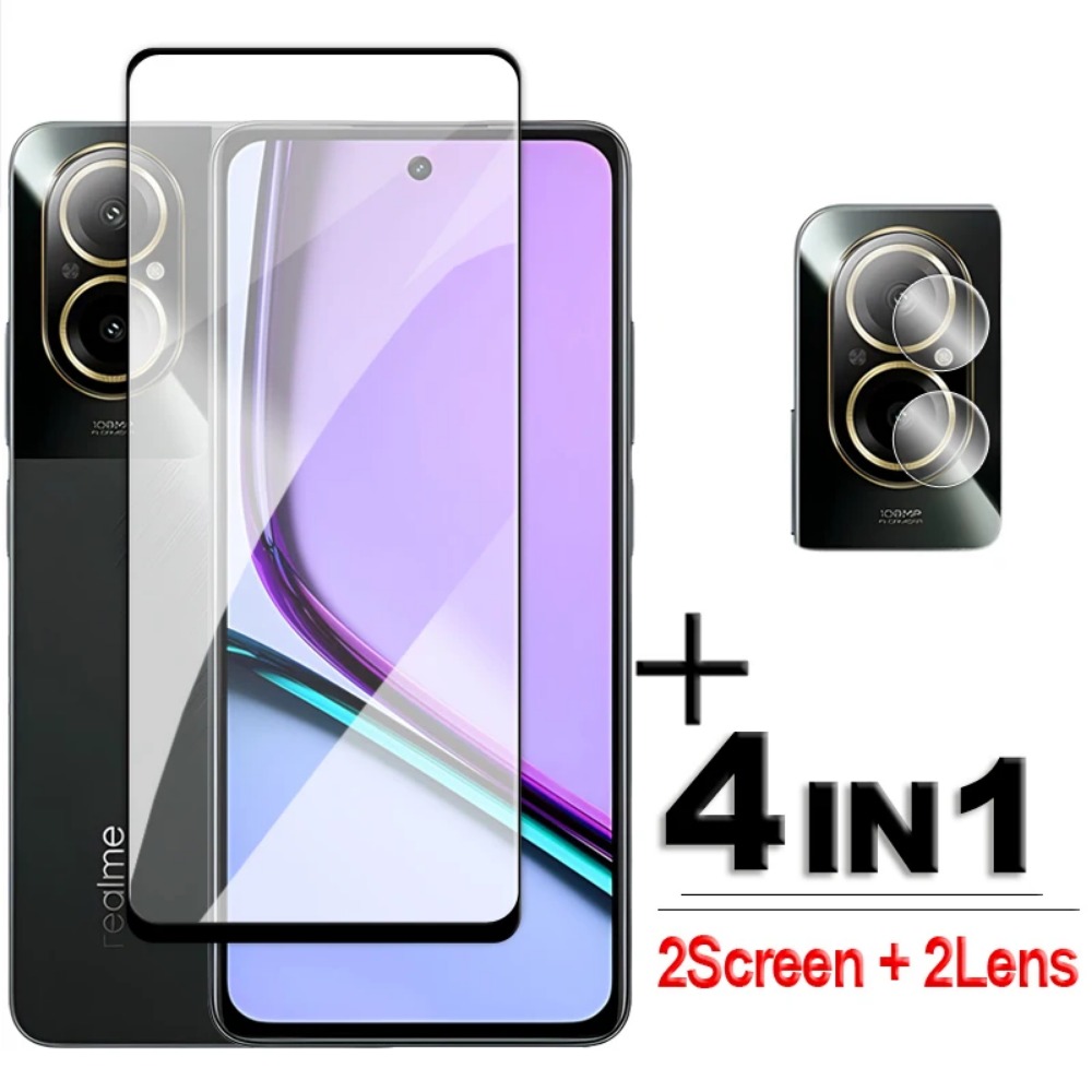 Realme C67 - 4in1 Tempered Glass For Realme C75X