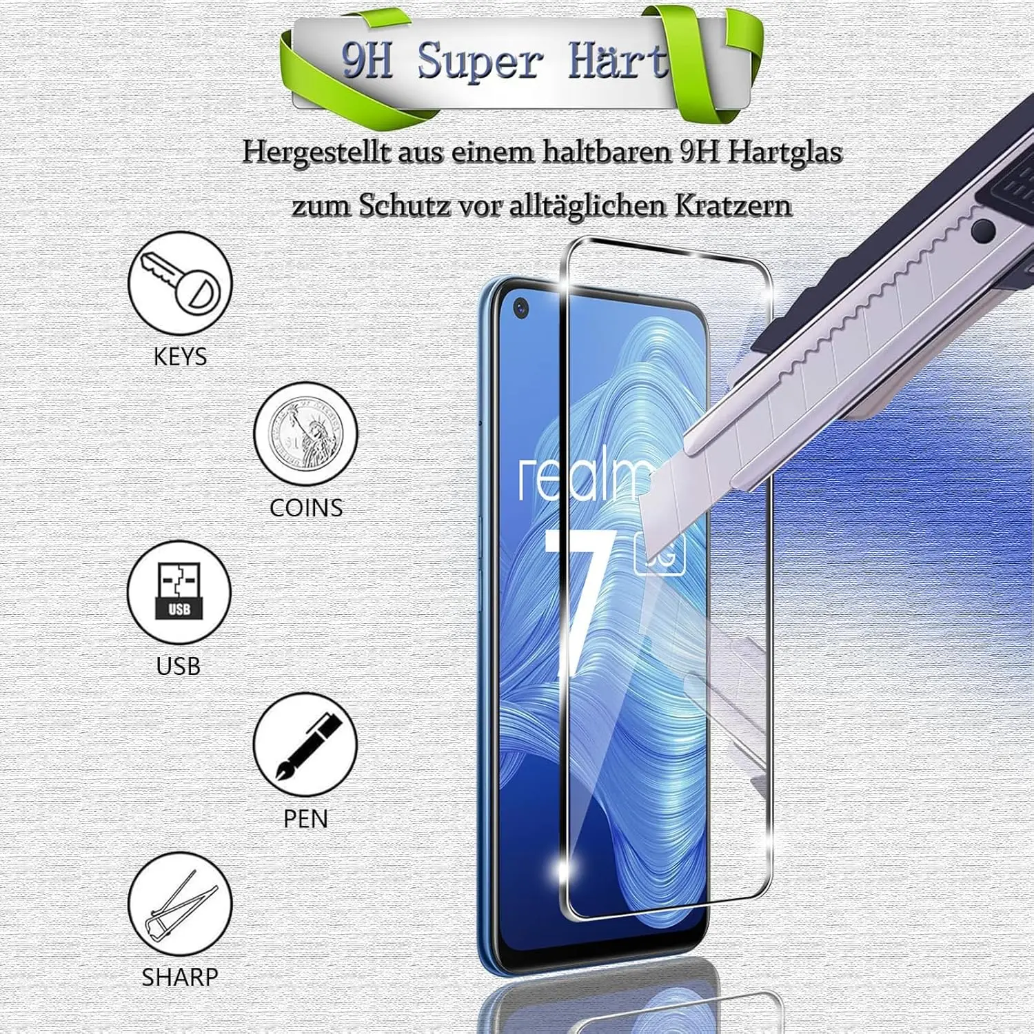 2PCS Tempered Glass for Realme - Realme C67 ulasan dan harga