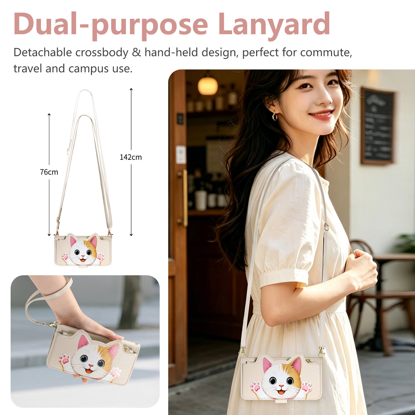 Crossbody Wrist Strap Cartoon  - Oppo Find X8 ulasan dan harga