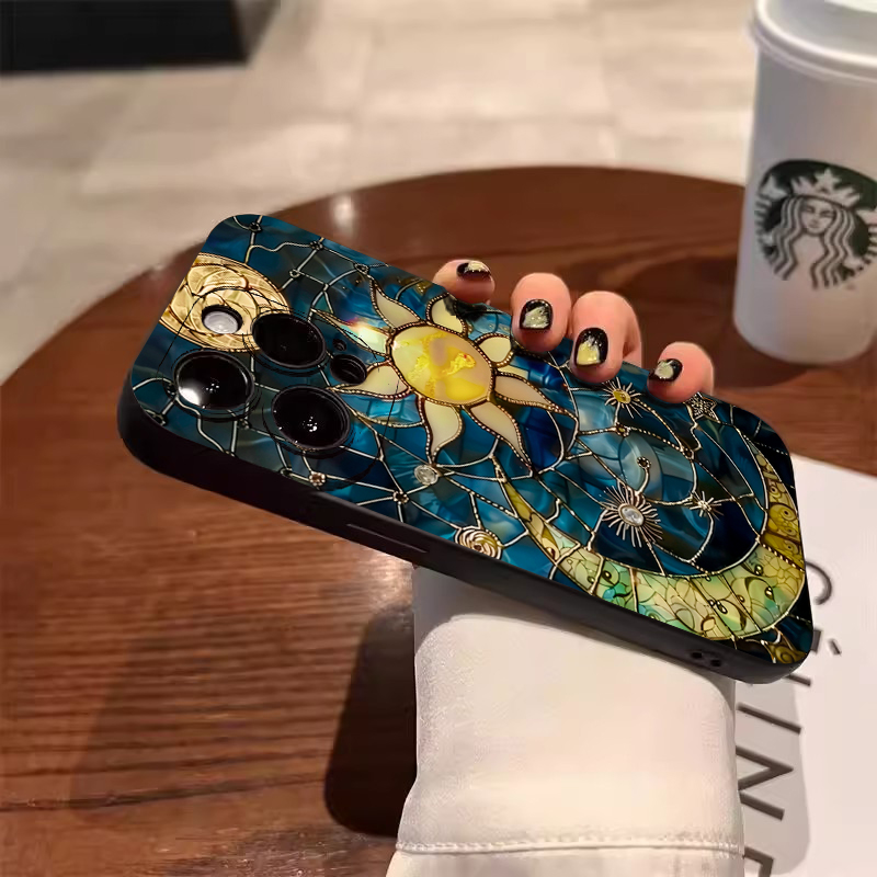 Aesthetic Sun Moon Print Phone - Samsung Galaxy A55 ulasan dan harga