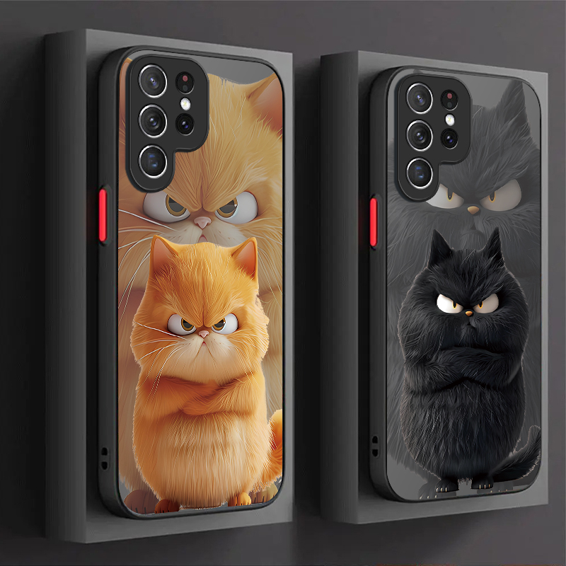 Angry Cat Couple Style Case fo - Samsung Galaxy A55 ulasan dan harga