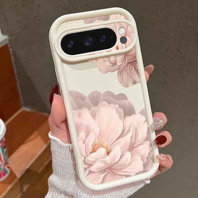 Pink Flowers Patterned Soft TP - Google Pixel 9 ulasan dan harga