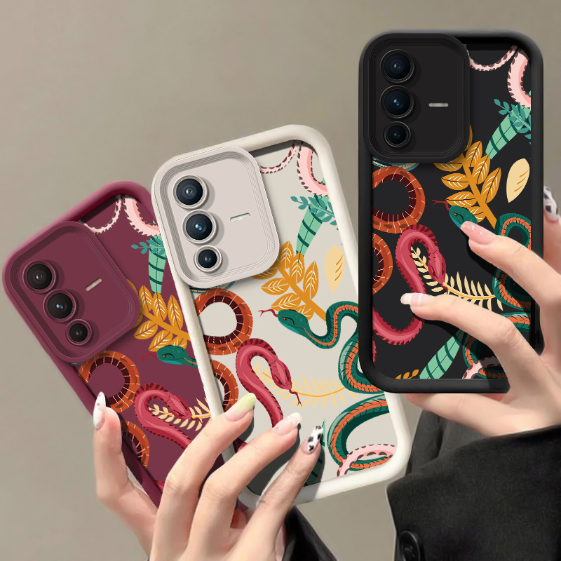 Luxury Snake Print Phone Case  - Vivo V40 ulasan dan harga