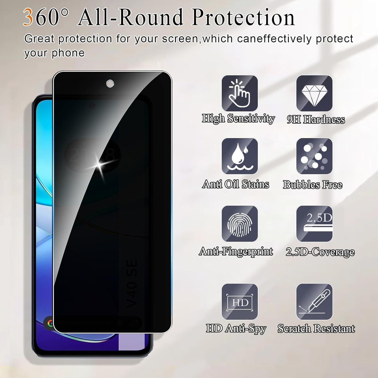 For VIVO V40 SE Anti Spy Tempe - Vivo V40 ulasan dan harga