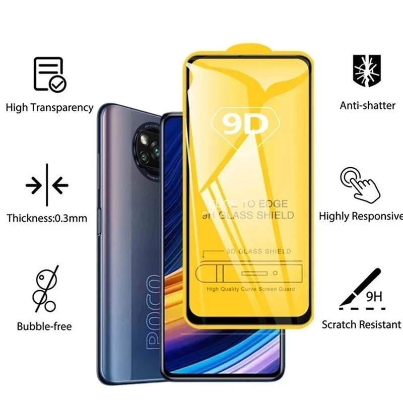 9D Full Cover Protective Glass - Realme C67 ulasan dan harga