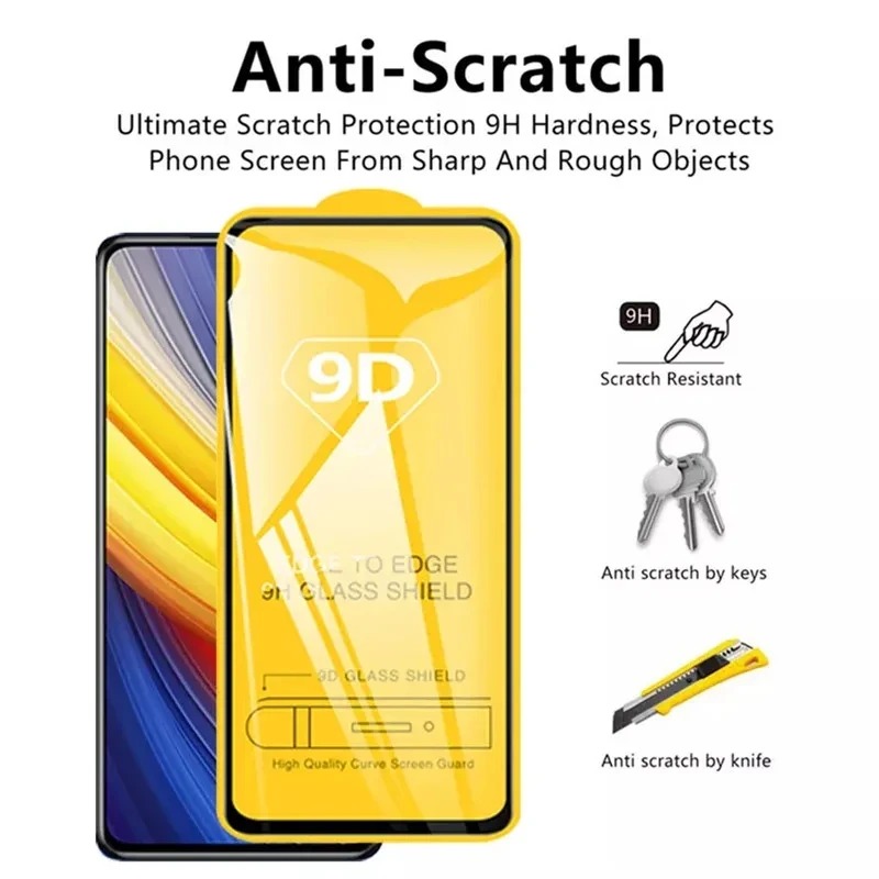 9D Full Cover Protective Glass - Realme C67 ulasan dan harga
