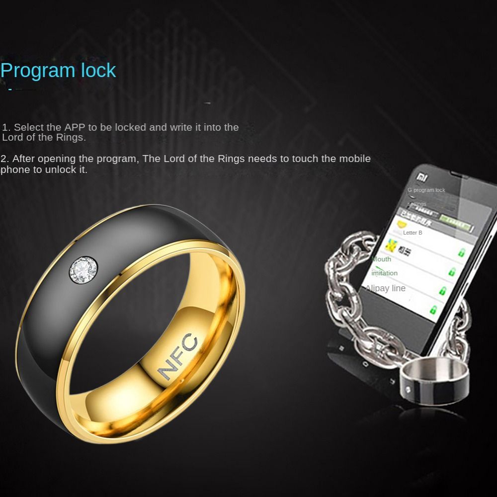 Stainless Steel NFC Smart Ring - Smart Ring Nfc Pay ulasan dan harga