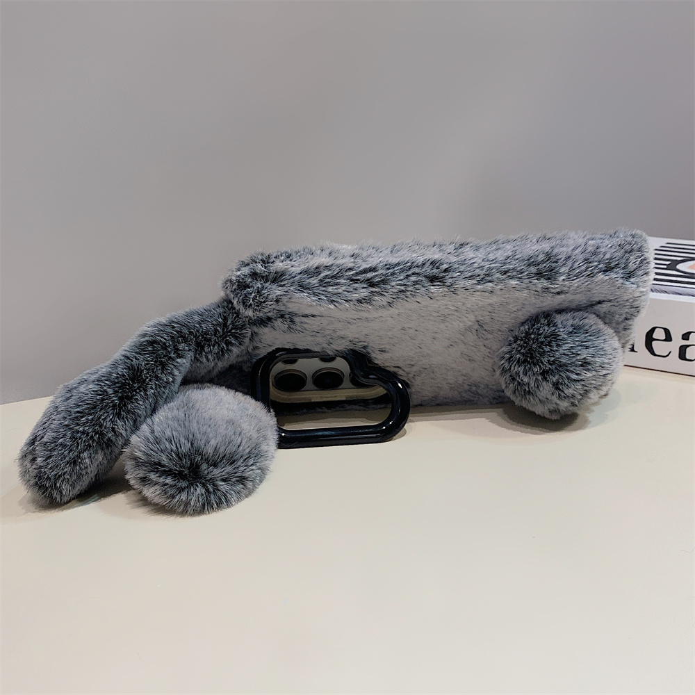 Cute Rabbit Ears Fluffy Stand  - Samsung Galaxy S24 ulasan dan harga