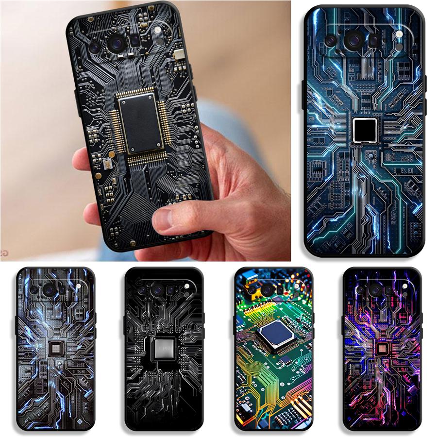 Retro Circuit Board Funda Phon - Google Pixel 9 ulasan dan harga