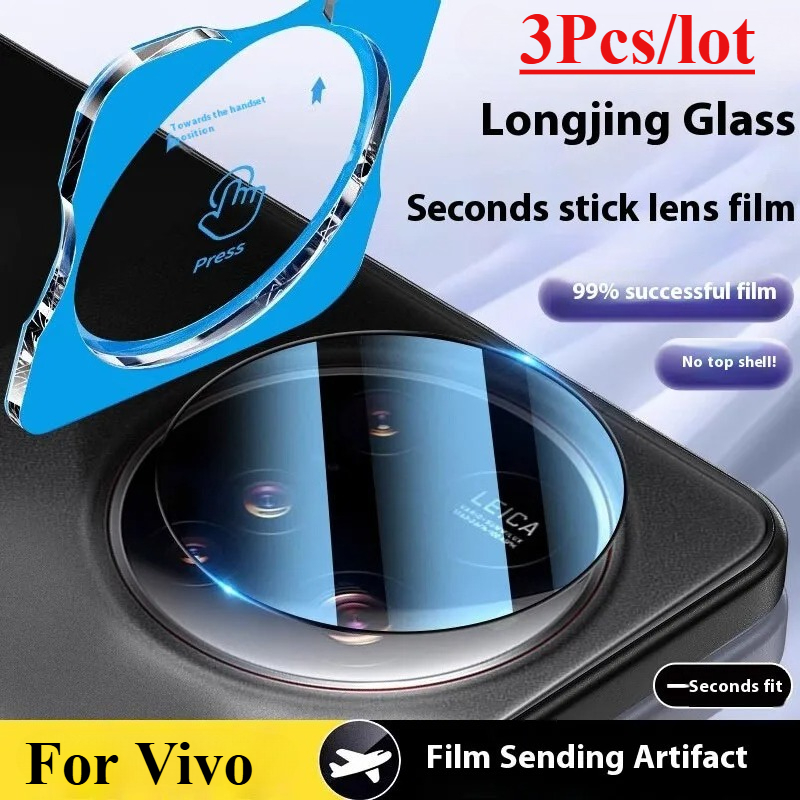 3Pcs Full Glue Camera Lens Tem - Vivo X200 ulasan dan harga